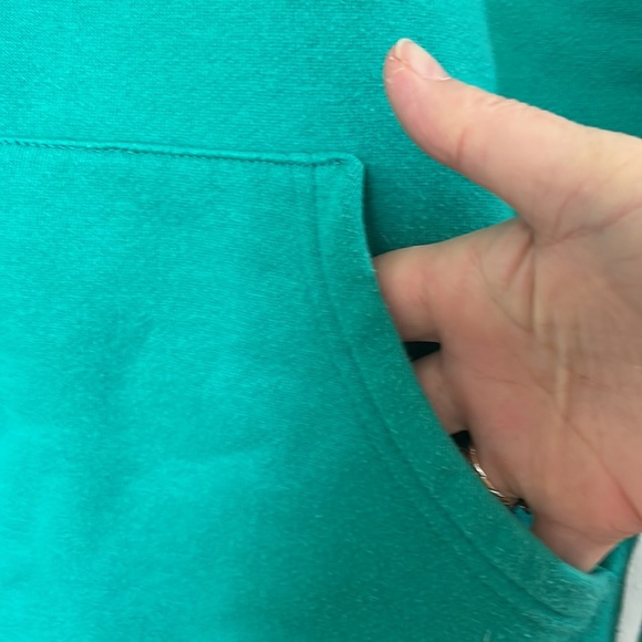 Hawaii Live Aloha large green hooded sweatshirt with pockets - Picture 6 of 7